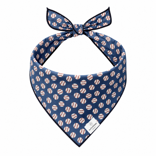 Baseball Game Day Dog Bandana
