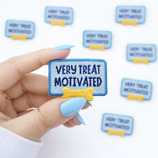 Very Treat Motivated Embroidered Dog Patch
