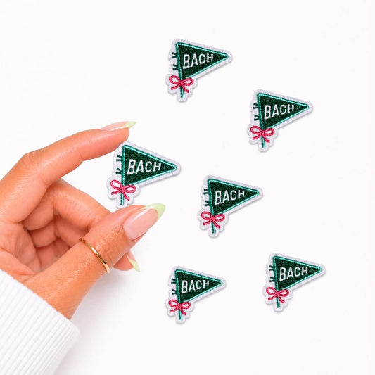 Mini Bach Bachelorette Flag Embroidered Patch