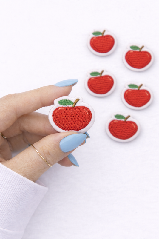 Mini Apple Embroidered Dog Patch