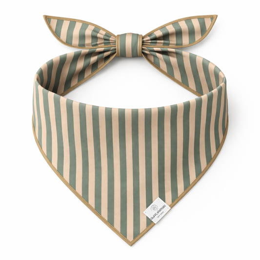 Sage Green & Pale Pink Dog Bandana