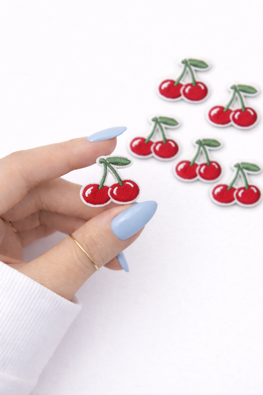 Mini Cherries Embroidered Dog Patch