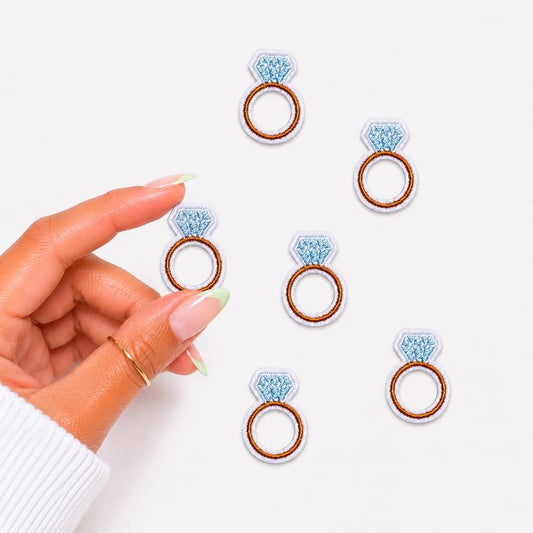 Mini Diamond Ring Embroidered Patch