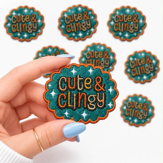 Cute and Clingy Embroidered Dog Patch