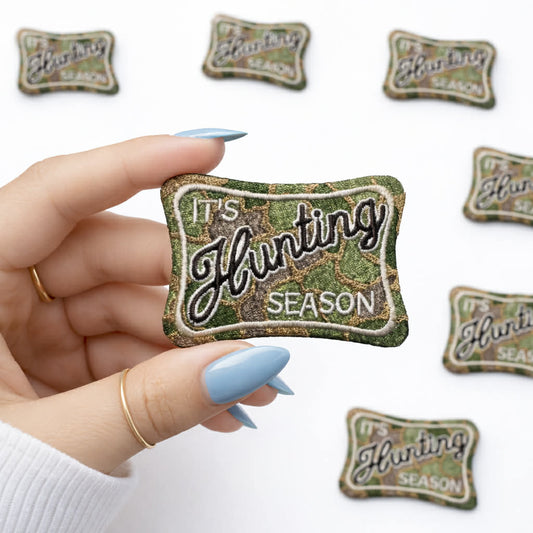 Hunting Season Embroidered Dog Patch