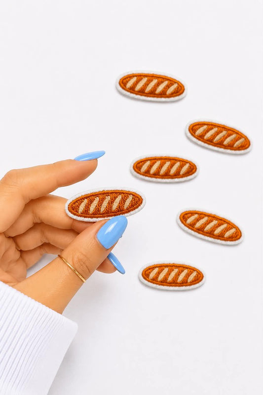 Mini Baguette Bread Embroidered Patch