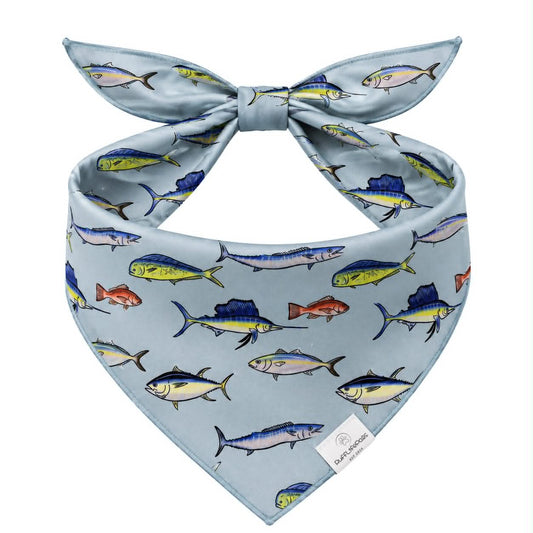Blue Fish Bandana