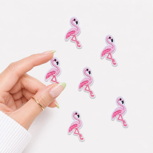 Mini Flamingo Embroidered Patch